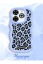 Infinix Smart 8 Plus Compatible Wavy Frame Leopard Print High Quality Silicone Phone Case