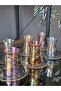 Handmade Crystal Gemma Mixed Lustered 24K Gold Embellished 12 Piece Presentation Tea Set