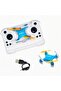 Mini Drone quadcopter remote control airplane high fall resistance toy (blue)