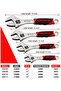 Adjustable Wrench 8 Inch Professional Cr-V Forged With Anti-Slip Grip Wrenches Set Small Crescent Style Hand tools - 3