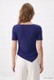 Kayık Collar Side Gathered Women's Blouse 0459 Laci - 4