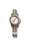 Gold and Silver Color Wristwatch with Pink Stone Inside Is Not Tarnished - 2