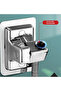 No-drill shower head holder - Adhesive shower head holder - Universal handheld shower head holder - Silver - 4