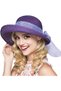 Women's Soft-Top Sun Hat, Stylish Summer Wide-Brimmed Hat, Beach Hat, Travel Sun Protection, Foldable Cotton