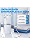 Automatic Contactless Soap Dispenser, 380ml Intelligent Infrared Sensor Foam Dispenser with 4 Adjustable Dosages, USB Rechargeable, White - 4