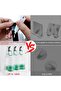 Suitable for Towel Holder Towel Hook 5-piece Coat Rack Stainless Steel Wall Cloudy Black - 2
