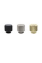 Drum-shaped furniture handles, furniture knobs, cabinet handles, drawer and door handles, gold, 3-piece set - 5