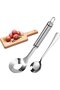 Stainless Steel Non-Stick Meatball Scoop with Oval Drain Holes, Integrated Meatball Mold for Kitchen Restaurant
