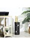 Metal parasol stand - round parasol stand with hooks - removable - black - 49 x Ø 195 cm - 3
