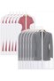 Clothing bags, mothproof clothing bags, 12-pack, 60 x 100 cm hanging clothing bags, breathable, garment protectors.