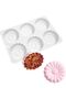 3-Piece Silicone Chocolate Candy Mold, Non-stick Daisy Silicone Baking Mold, BPA-Free, Soft Candy Mold, Suitable for Chocolate Cakes, Jelly, Puddings - 3