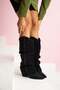 Lumi Women's Boots Cowboy Bellows Thick Heeled Melo Matte Leather - 3