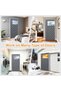Magnetic door curtain Dimensions: 80 cm wide × 200 cm high Equipped with transparent window Winter weight Oxford cotton Self-closing door cover - 2