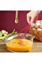 Silicone Whisk - Kitchen Utensil Beater - Breakfast Preparation - Heat-Resistant Material - 26 cm - Red - 2