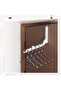 Foldable clothes rack - space-saving door drying rod, 5kg load capacity, 2-pack, white - 6