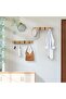 Wall-mounted coat hook, foldable coat hook with 4 hooks, can be used to hang hats, scarves, etc. - 4