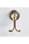 Bathroom lighting fixtures, chandeliers, European-style bases, wall hooks, brass, vintage double hooks - 2