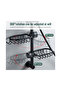 (Black) Bathroom Accessories Faucet Holder Shower Soap Dish Bathroom Accessories System 29*12*7cm