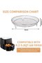 3-piece round stackable 304 stainless steel air fryer rack for 4.2 to 5.8L air fryers, oven, and drying use - 6