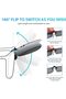 4-Pack Unisex Polarized Flip-Up Clip-On Sunglasses with Pouches (UV400 Anti-Glare) - 3