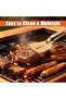 2-Piece Stainless Steel Grill Clip - Upgraded Anti-Scalding Extended Handle - 3