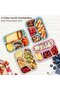 Lunch Box Set, 4 pieces deluxe Bento box, 4 compartments, 21x16x5cm, dishwasher/microwave safe - 5