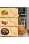 2-Pack Kitchen Cooking Tongs Buffets Party Catering Stainless Steel Salad Tongs Food Bread Cakes Baked Desserts 10 Inches - 3