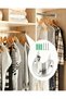 4-piece set U-shaped stainless steel 1-1/4 inch wardrobe rod brackets with end supports and 12 screws - 5