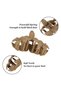 4-piece hair clip set - Large non-slip matte claw clips, suitable for women, beach hair accessories - 2