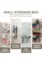2pc Transparent Clear Acrylic Self-Adhesive Cabinet Door Wall Storage Bins - 5