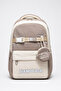 Brown Korean Style School Bag with Accessories Primary School - Middle School - 3