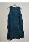 Authentic, Double Layer, No Lycra, 100% Washed, Stonewashed, Pure Cotton, Solid Color, Sleeveless Dress - 3