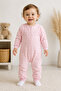 1.5 Tog Rose and Star Pattern Velvet Long Sleeve Baby Sleeping Bag 2710