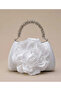 Evening Dress Bag and Shoe Combination with Rose and Pearl Details - 4