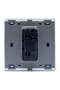 Modern Smart Touch Light Switch Panel, Single Gang (Silver) - 3