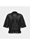 Women's Openwork Tassel Detailed Buttoned Knitwear Cardigan - 3