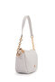 Quilted Diamond Patterned Women's Crossbody Bag Venice White - 2