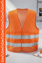 # Work Safety Vest Phosphorescent Orange Green Warning Vest High Visibility Work Safety Vest with Double Reflectors - 2