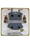 Modern Single Light Switch with LED Indicator, Square Gold Brushed Metal Faceplate - 3