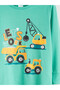 Crew Neck Printed Boys' Pyjama Set - 6