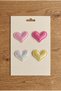 Set of 4 Baby Hair Clips - Heart-Shaped Clips for Babies with No Hair or Little Hair