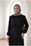 Women's Lace Detailed Modal Fabric Black Shirt