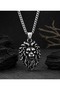 Minimal Design Stainless Steel Strength, Courage, and Leadership Symbol Lion Pendant