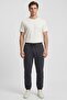 Men Regular Fit Embroidered Logo Jogger Pants, Grey - 2