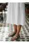 İmroz Model Orthopedic Friendly 100% Leather Soft Sole Sandals-Slippers - 4