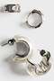 3 pairs hoop earrings - 3