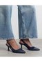 Women's Short Pointed Heeled Suede Side Detailed Open Back Heeled Shoes