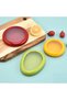 Refrigerator Food Storage Containers - Silicone Sealing Ring Anti-Oxidant Avocado & Fresh Fruit Box - 14*10.8*2.5 cm - Red/Orange/Yellow/Green - 2