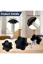 12 pieces of M6 (32) × 40mm and M8 (38) × 40mm external thread clamping handle knob screw handle star knob - 3