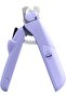 This 2-in-1 dog nail file and clippers is suitable for large, medium, and small dogs and cats, and features an LED light (purple).